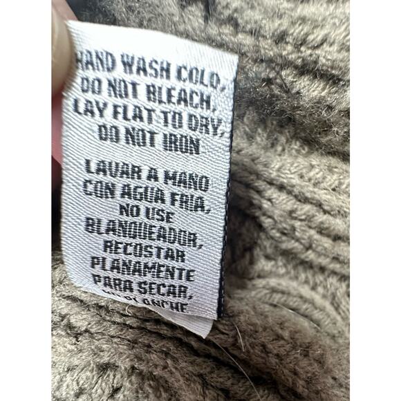 Emma G Womens Large Vest Faux Fur Sweater Wool Cardigan - Picture 6 of 7